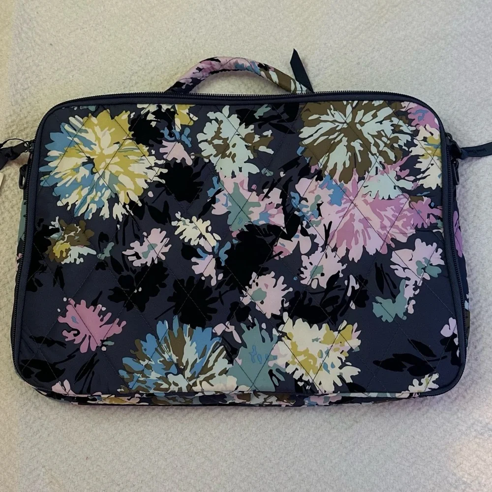 Vera Bradley Chrysanthemum Crush Shoulder Crossbody Laptop Case NWT